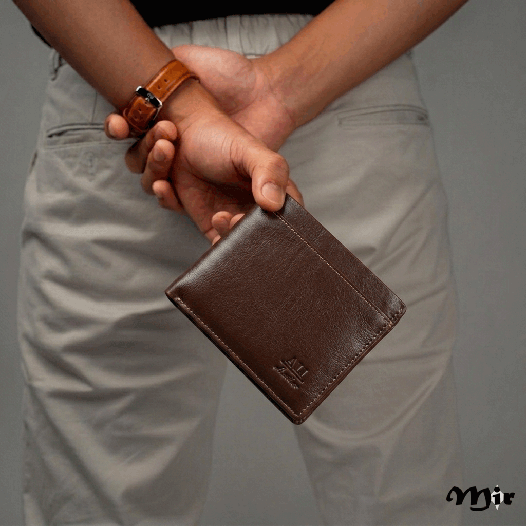 1778649678769 Men's Premium Wallet - Obsidian - Brown - Image 1